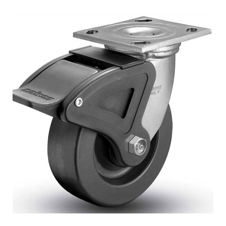 Colson 4 Series Swivel Plate Caster 4.06109.339 BRK4 Phenolic Total Lock Brake 6" Dia. 1200 Lb 4.06109.339 BRK4